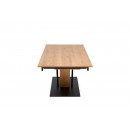 Стол обеденный HALMAR FANIS натуральный/черный 160-220/90